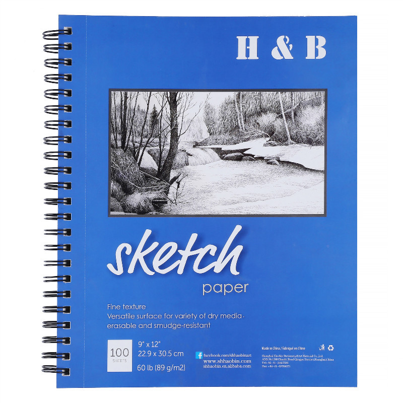 Hardcover Custom A3 A4 A5 Sketch Pad Sketch Book - China Sketch Paper Pad,  Paper