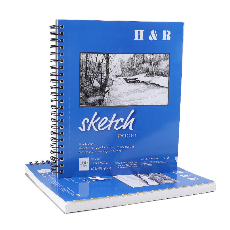 Art book ONE sketchbook A4 100g/m2 80 pages spiral bound, Paper & Board
