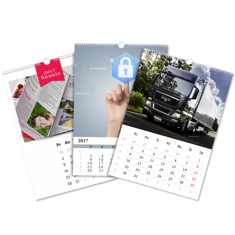 Print On Calendars | Daily Calendar Printing Service